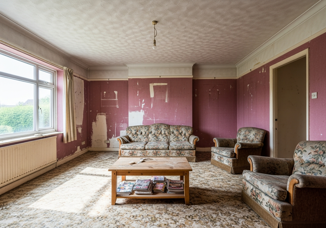 Living Room Repaint - Before
