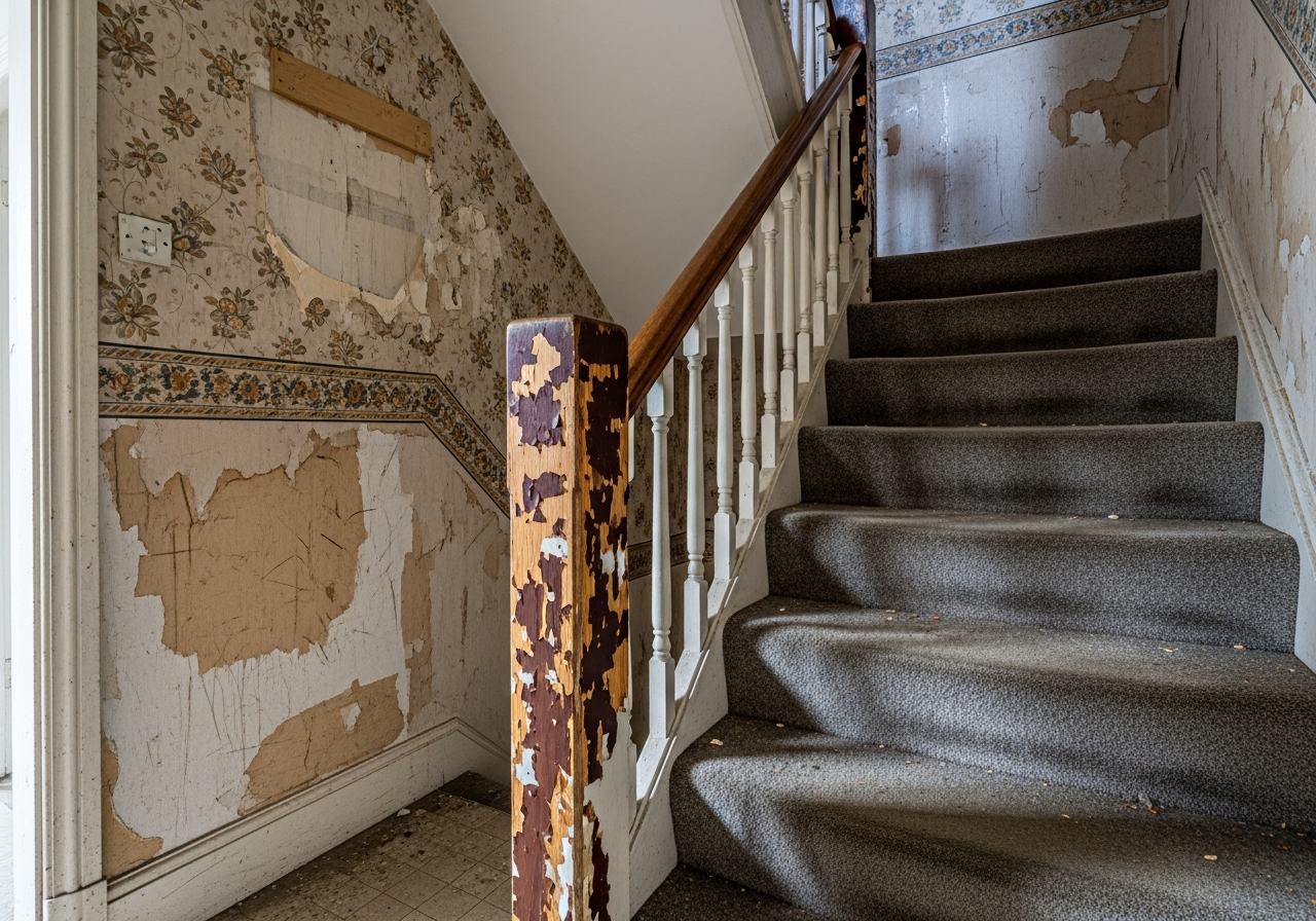 Hallway & Stairs - Before