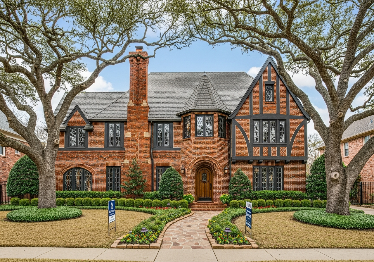 Tudor home in Duncanville TX - FSBO listing Duncanville Texas 4 bedroom Tudor brick home for sale established neighborhood