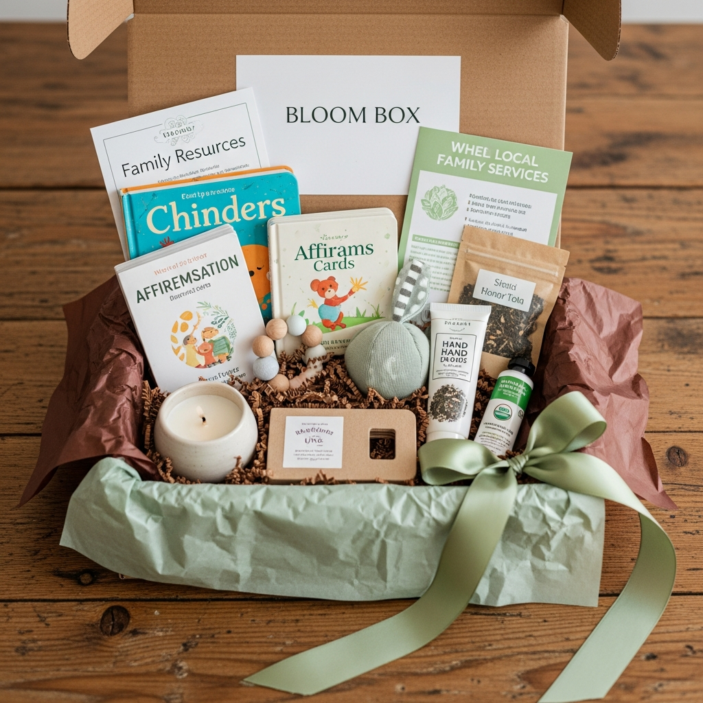 A Bloom Box on a wooden table