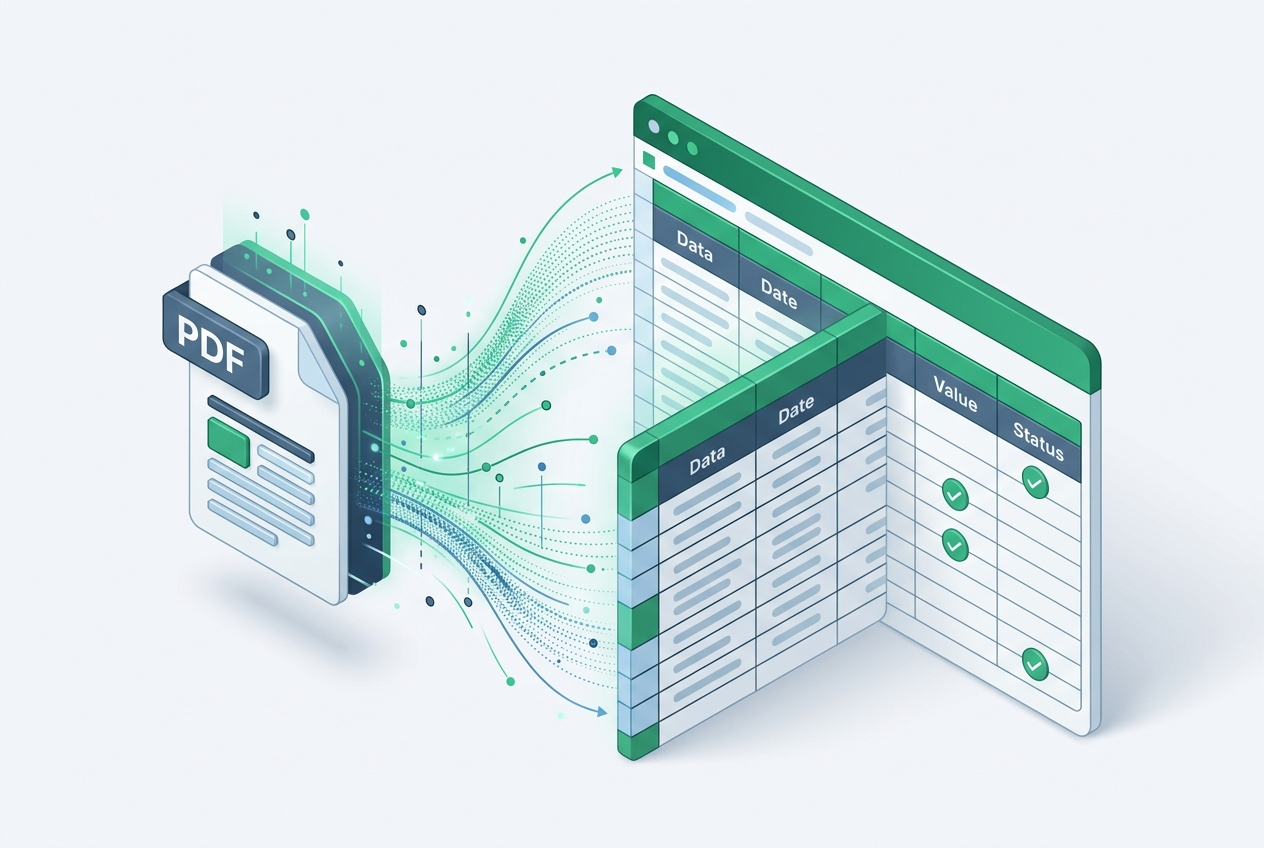 PDF → Excel