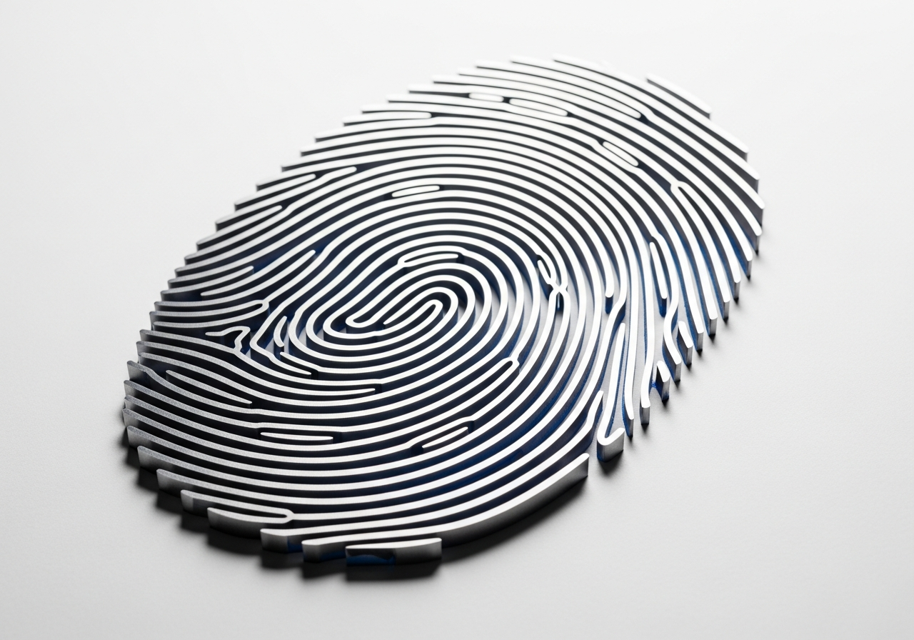 Voice fingerprint sculpture