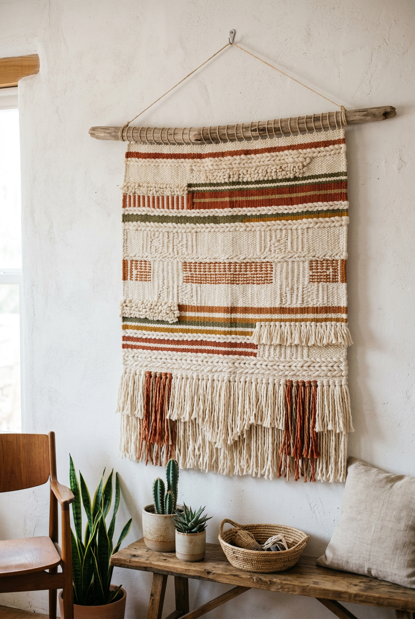 Handwoven Wall Hanging — Mesa · Fiber & Textiles