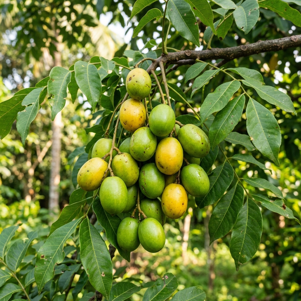 Organic Hog Plum (ಅಮಟೆ) grown at Bilva Farms
