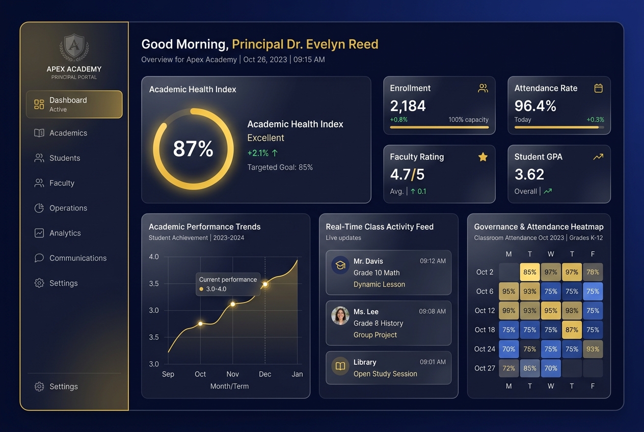 Principal dashboard
