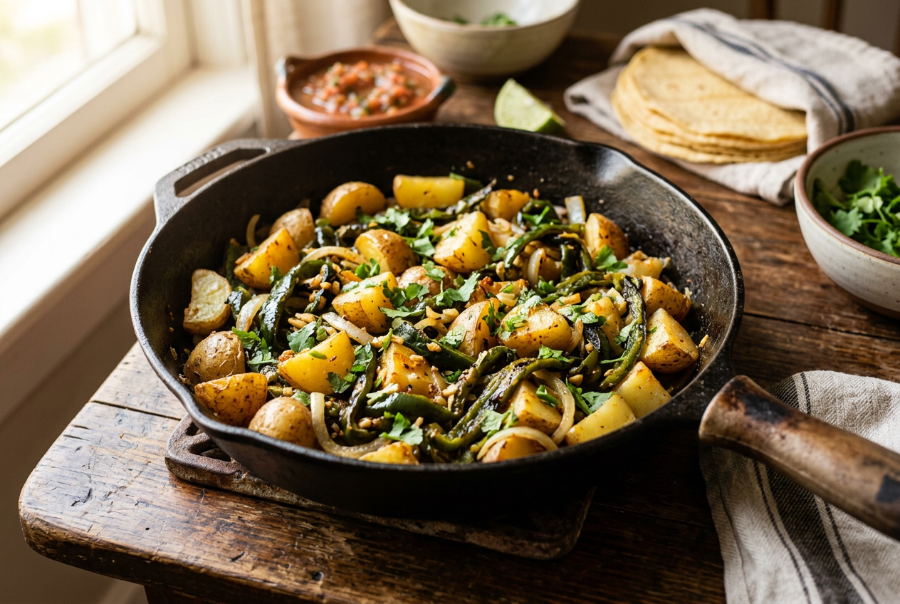 Papas con Rajas