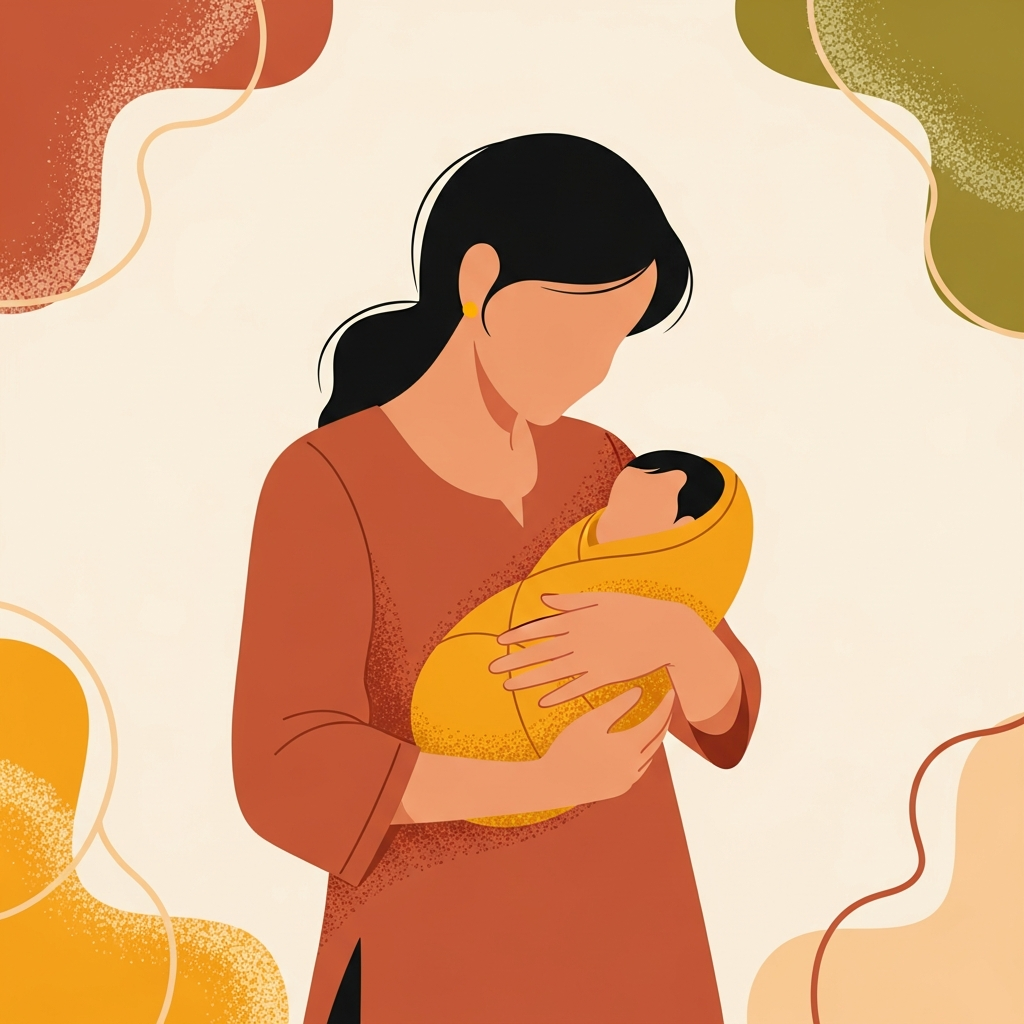 Mother and baby