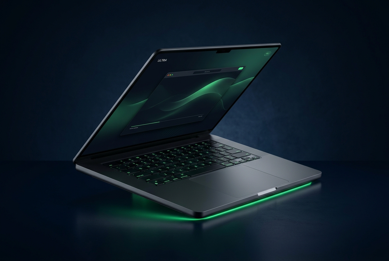 Revo-native laptop concept with no charging port