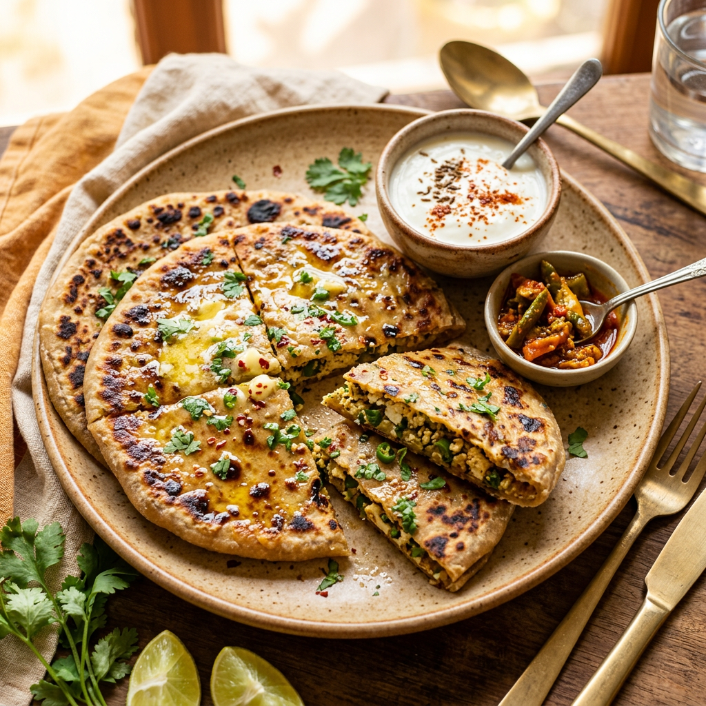 Paneer Classic Paratha Combo