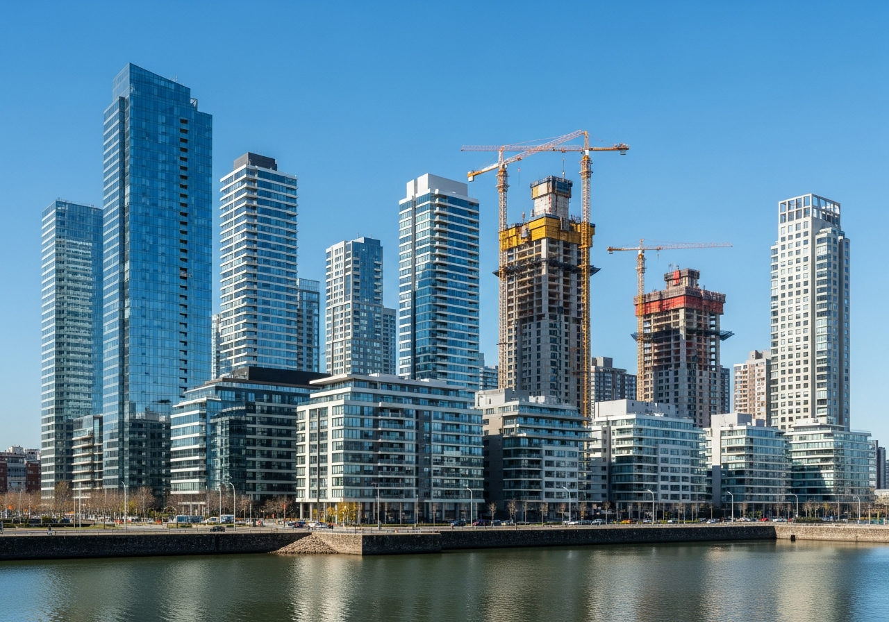 Buenos Aires skyline with modern towers