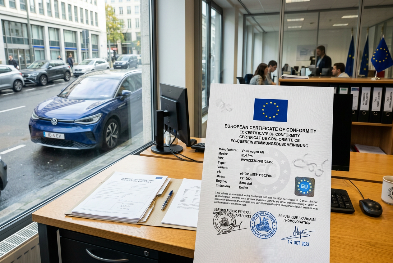 Certificat de conformité européen COC