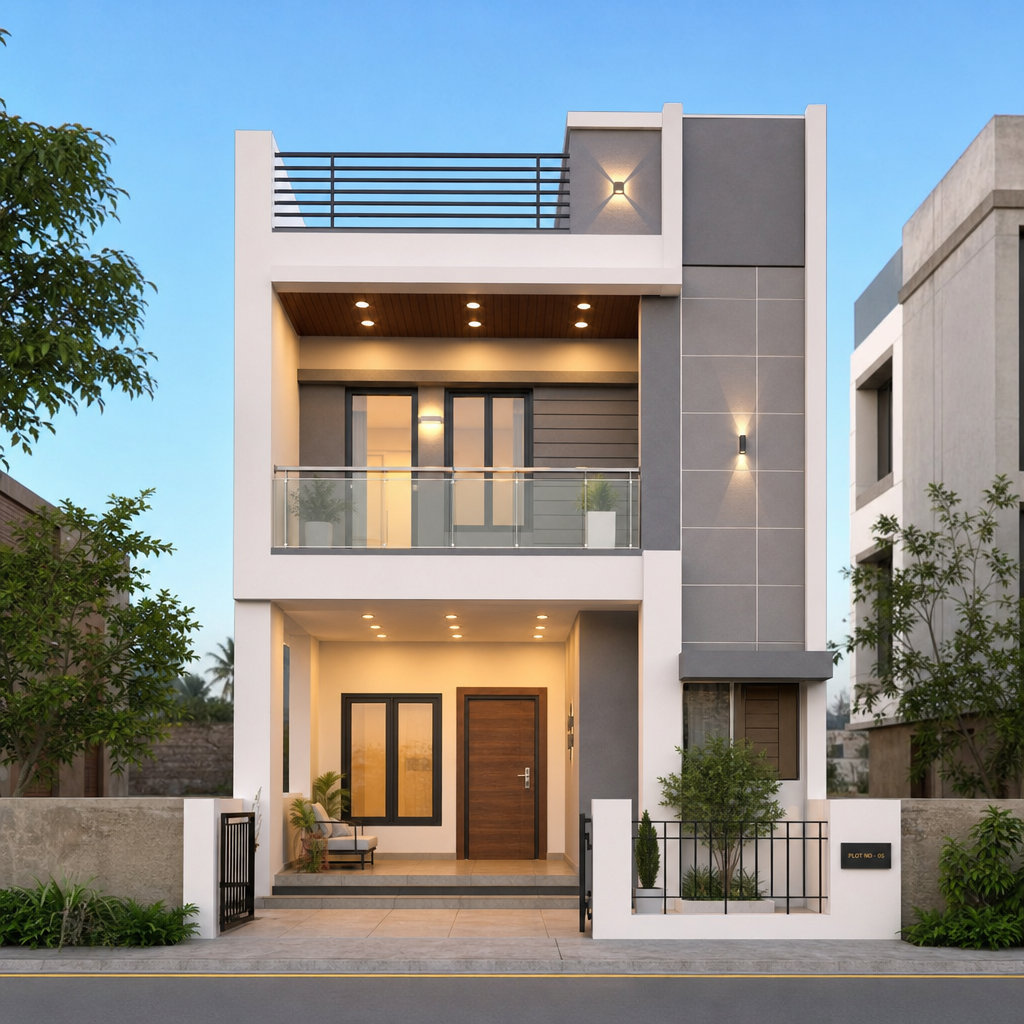 Adhunik Awas 3D render
