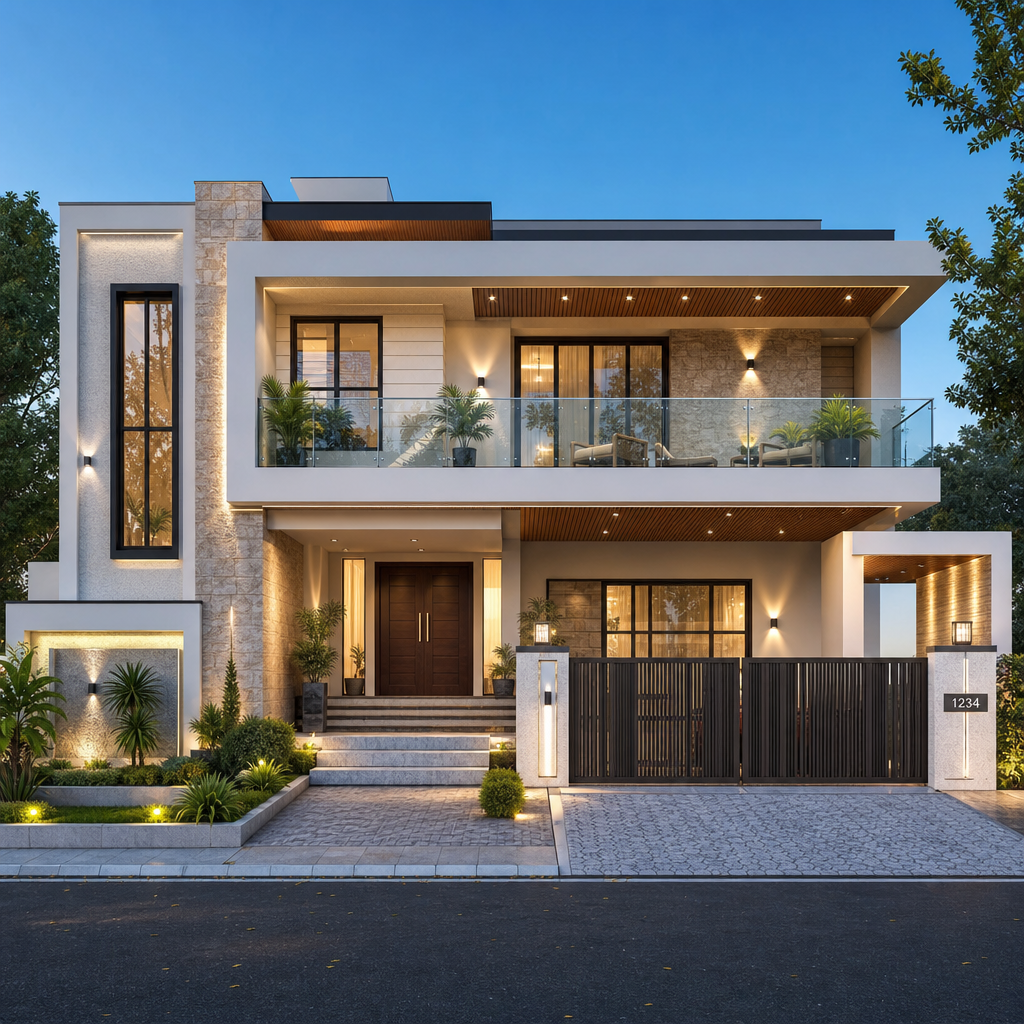 Shivaay Villa 3D render