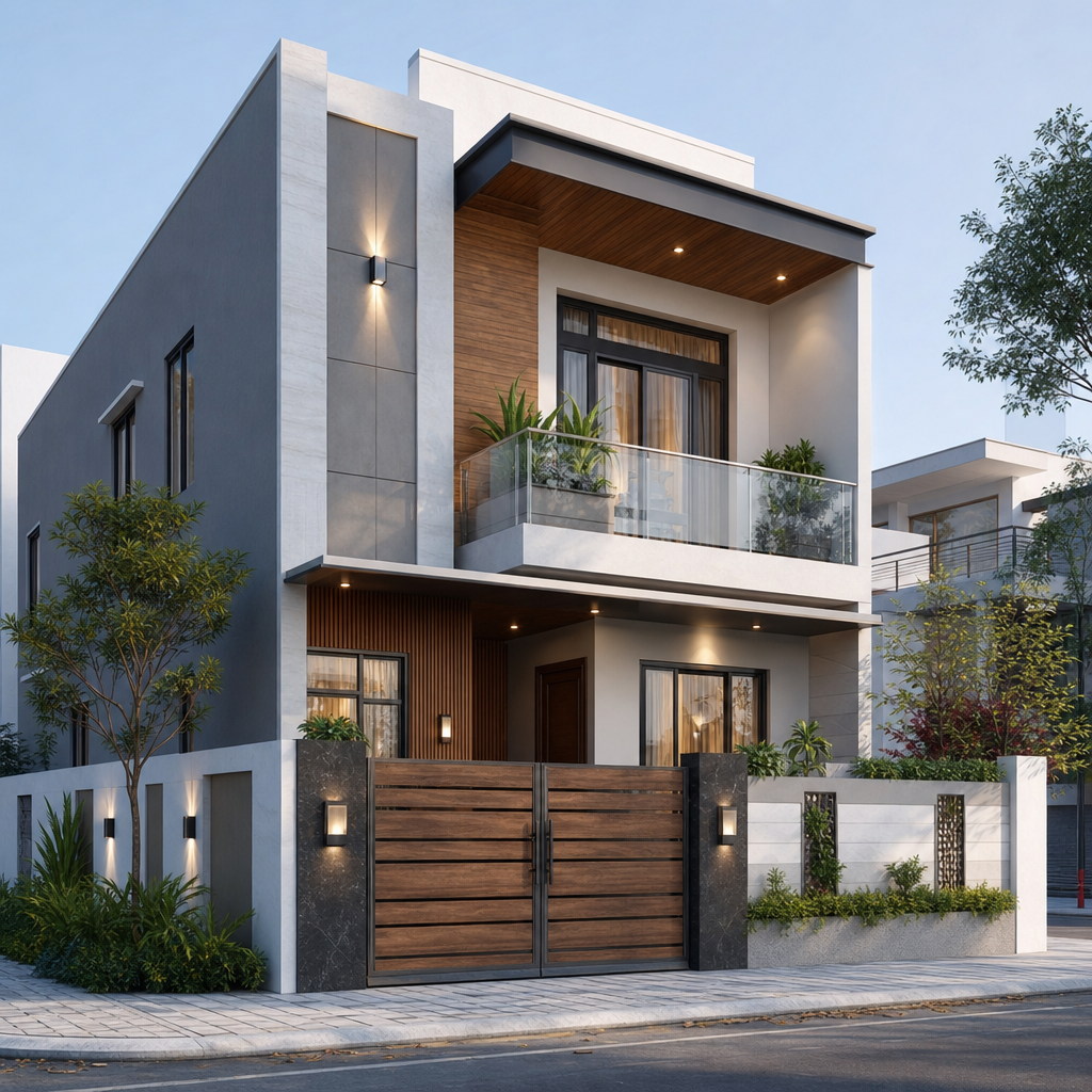 Krishna Sadan 3D render