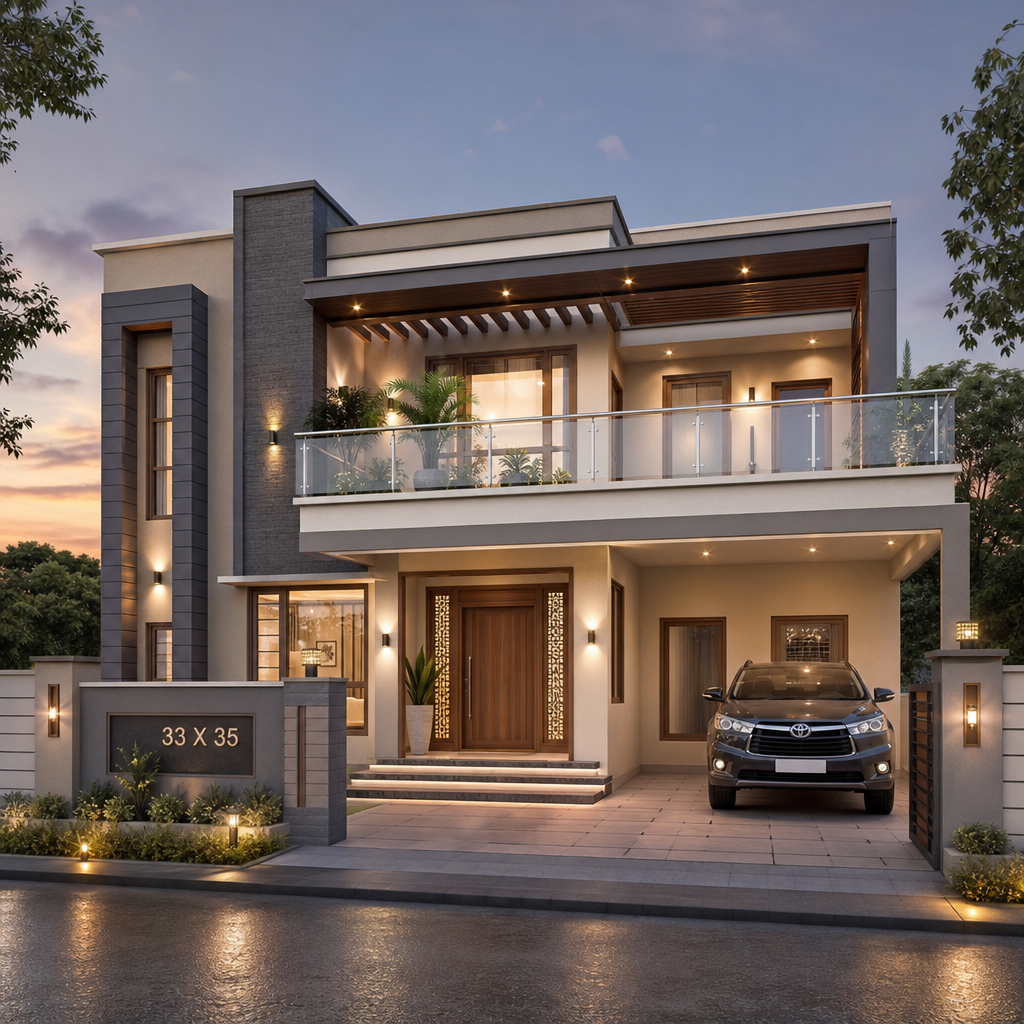 Shanti Niwas 3D render