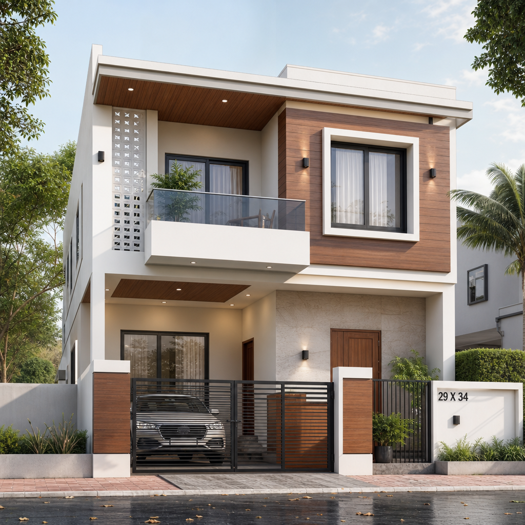 Aakash Villa 3D render
