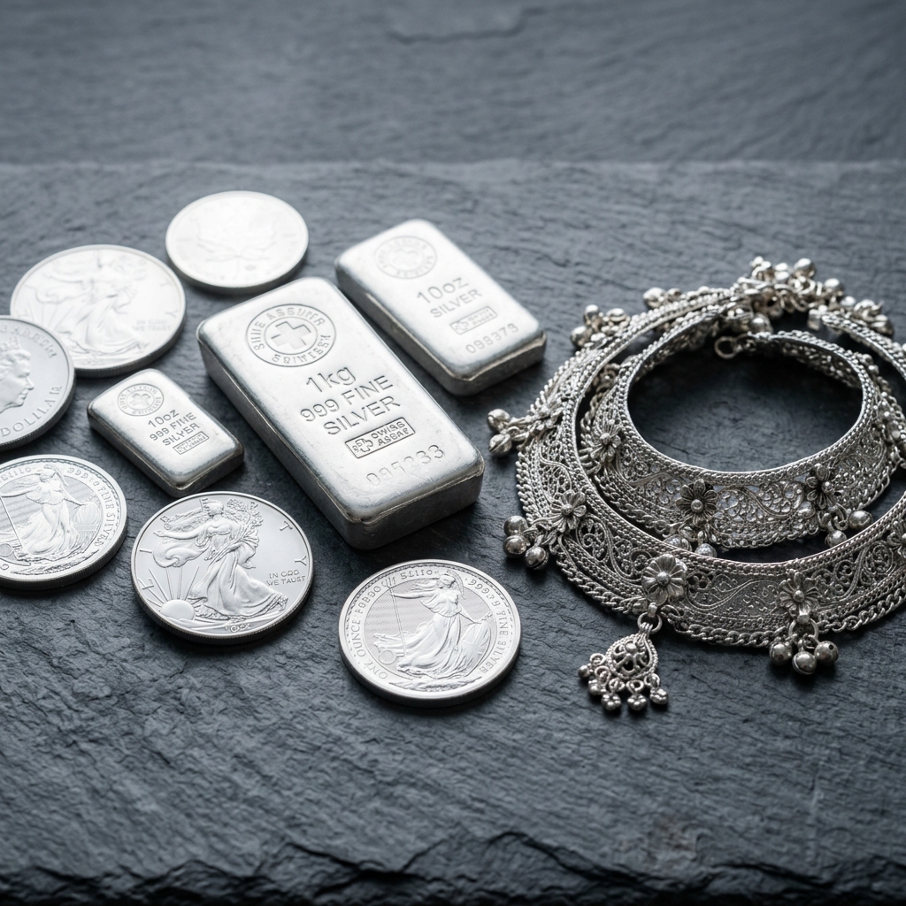 Silver — Coins, Bars & Payal — Top Rate buys these at best rate in Gurgaon