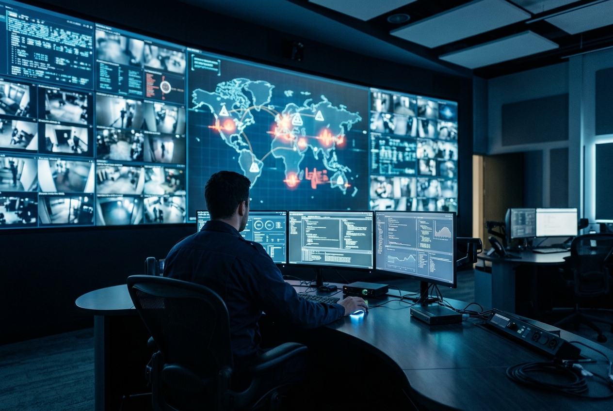 Operator in a modern security operations center