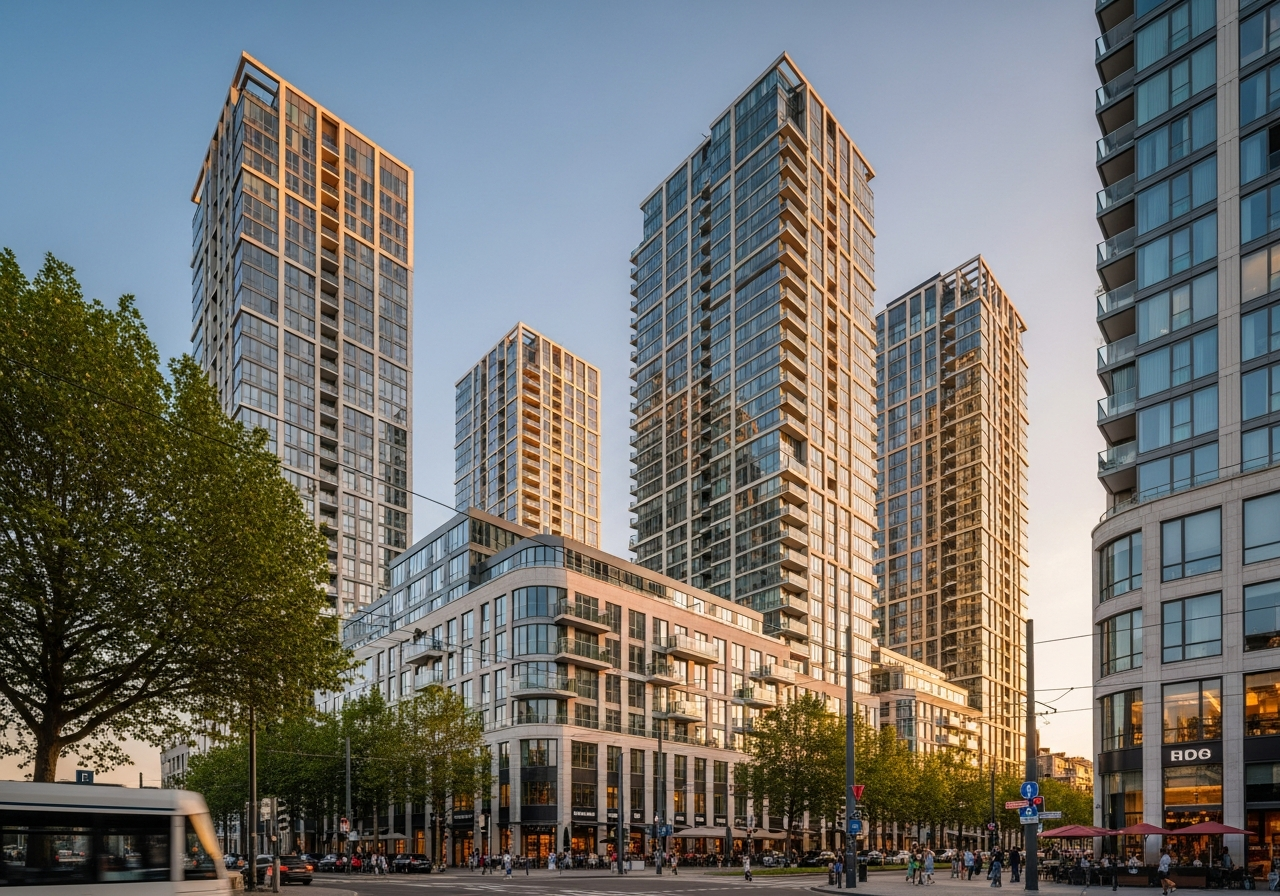 Belgian modern high-rise residential tower