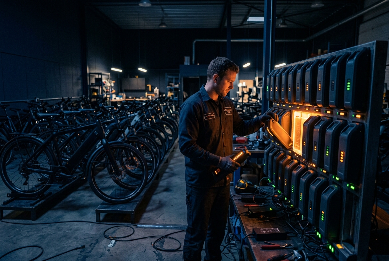 Efficient Battery Management and Preventive Maintenance for E-Bike Fleets