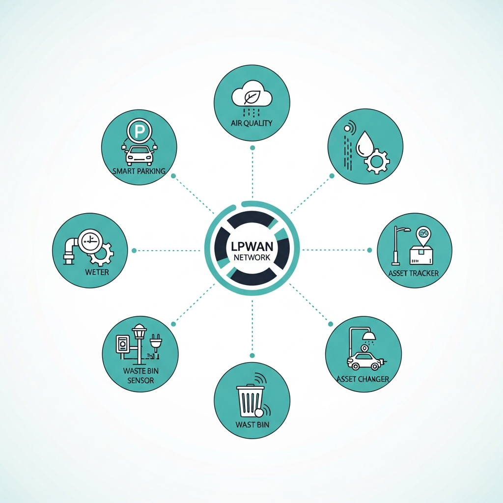 One IoT network supporting multiple smart city services