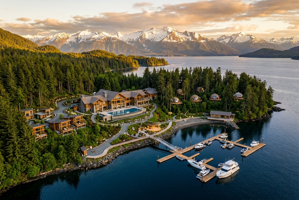 Beluga Bay eco-luxury development, Alaska