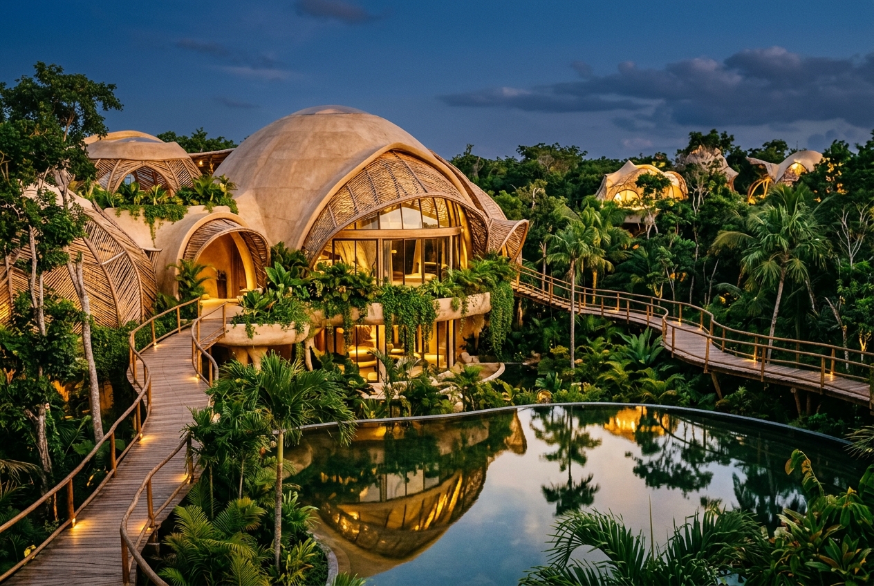 Xualla Resort futuristic sustainable eco-luxury domes