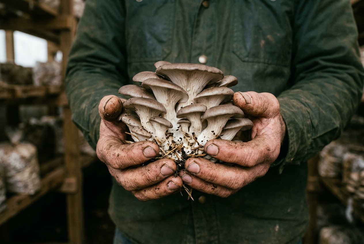 Raccolta manuale funghi