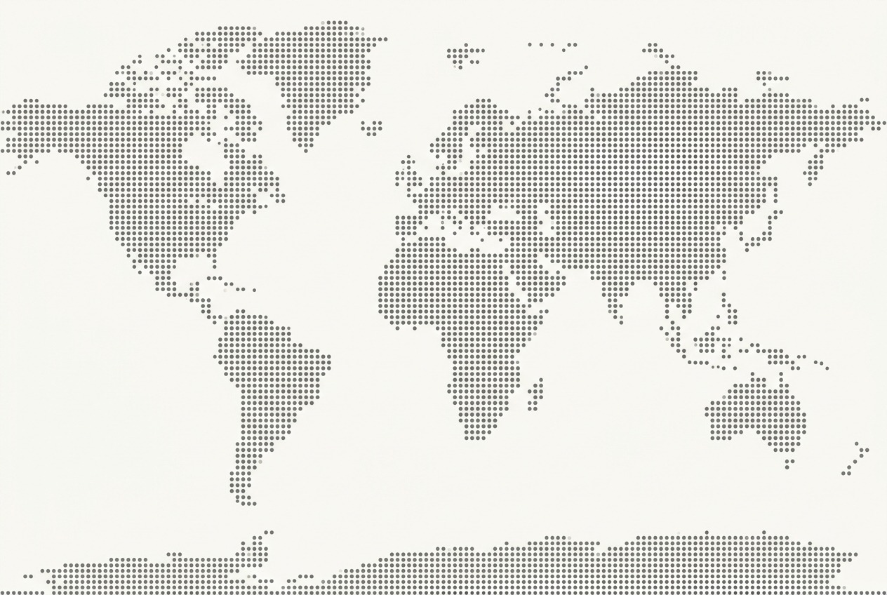 Dotted world map