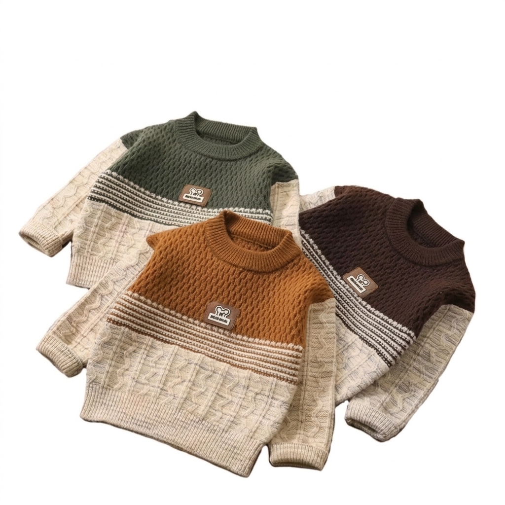 Kids Knitted Fashion Pullover