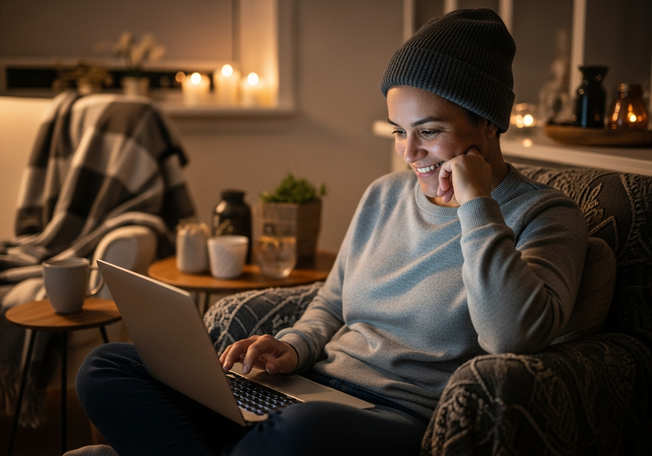 Pen pal reading email