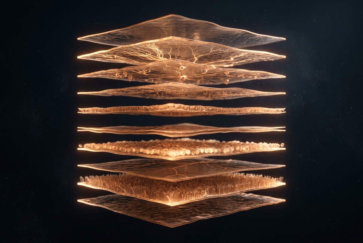 Retinal layers separating