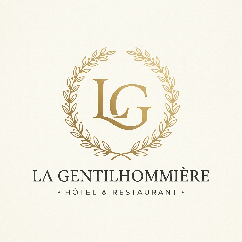 Logo de La Gentilhommière, hôtel-restaurant à Artres