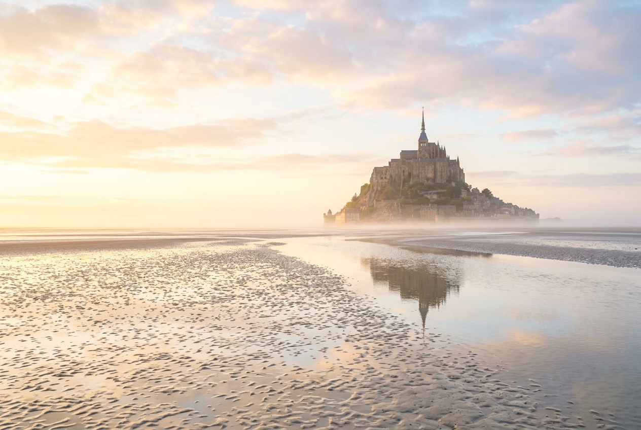 Baie du Mont-Saint-Michel — Abbaye Saint-Léonard