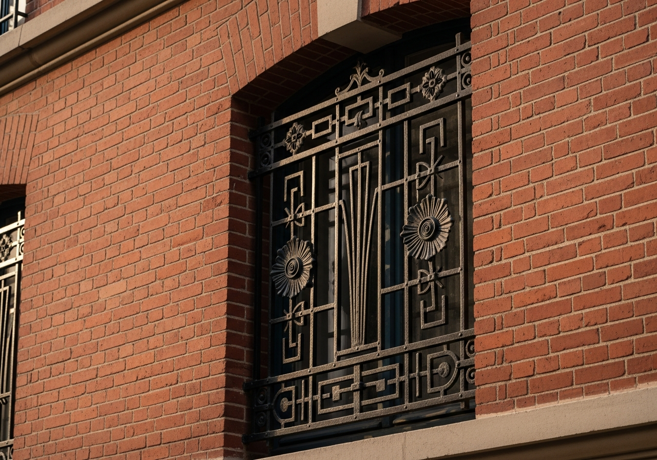 Détail de briques rouges parisiennes