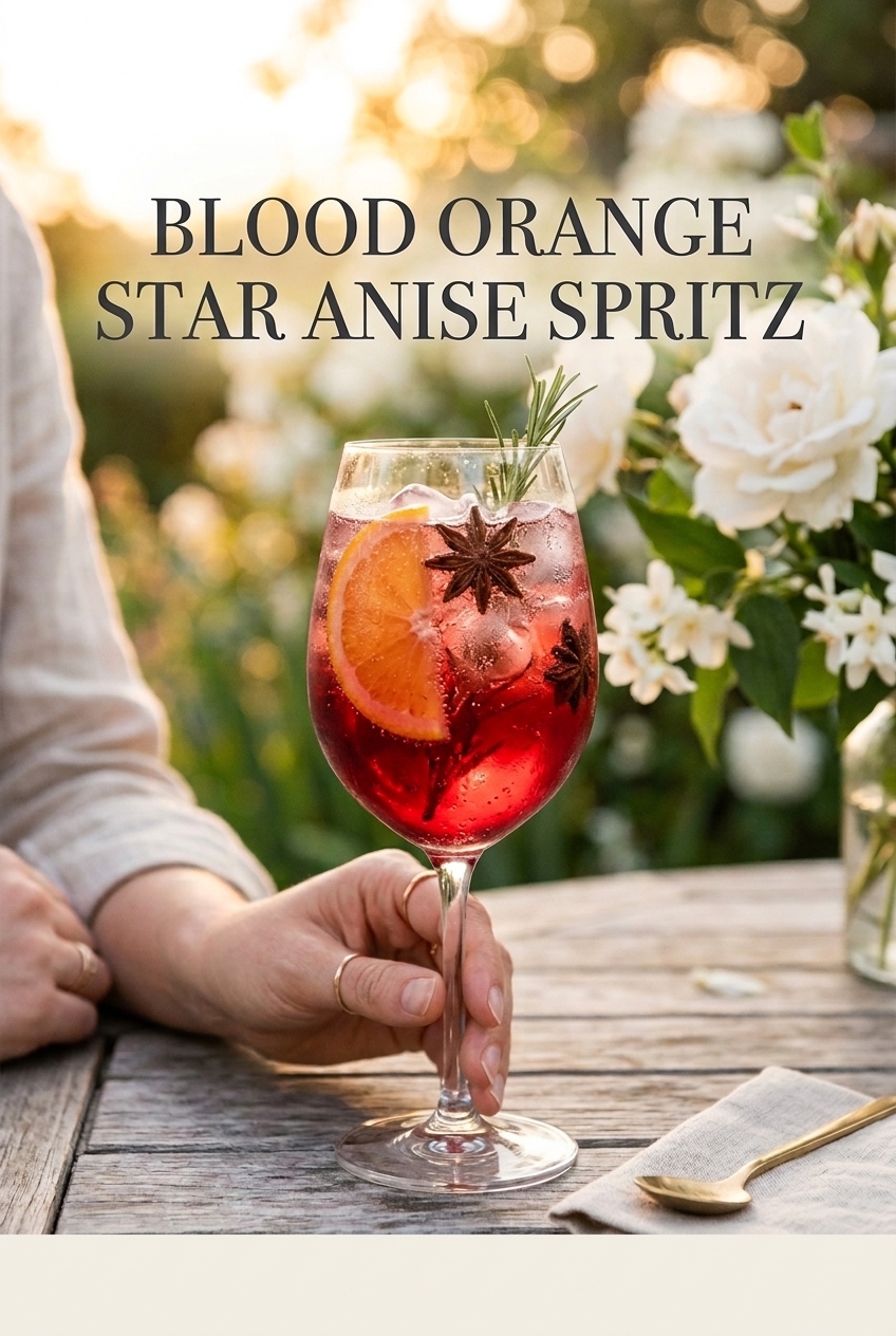 Pastel pin for Blood Orange & Star Anise Spritz