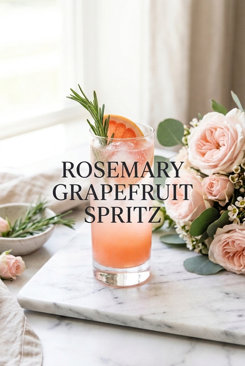 Pastel pin for Rosemary Grapefruit Spritz