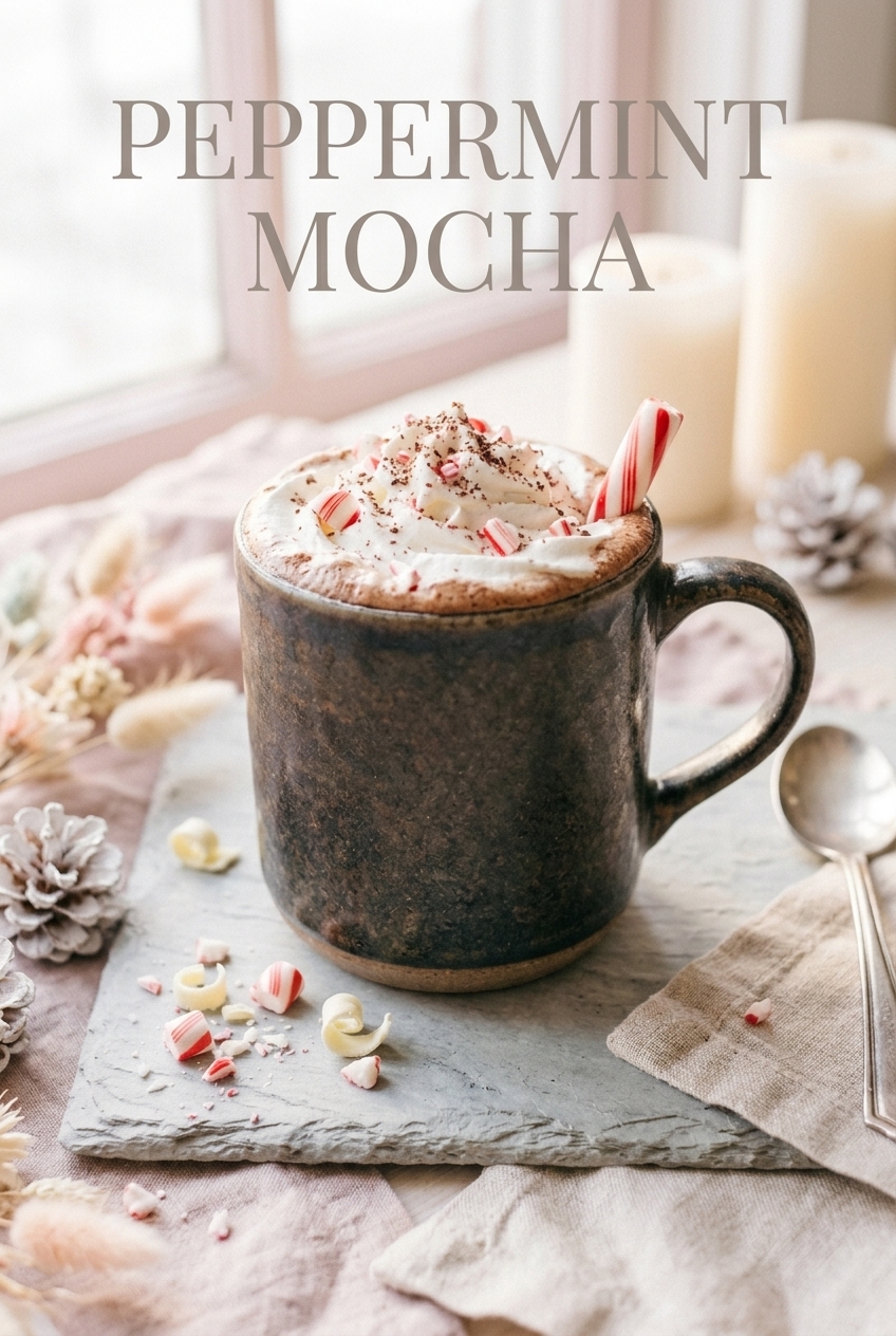 Pastel pin for Peppermint Mocha