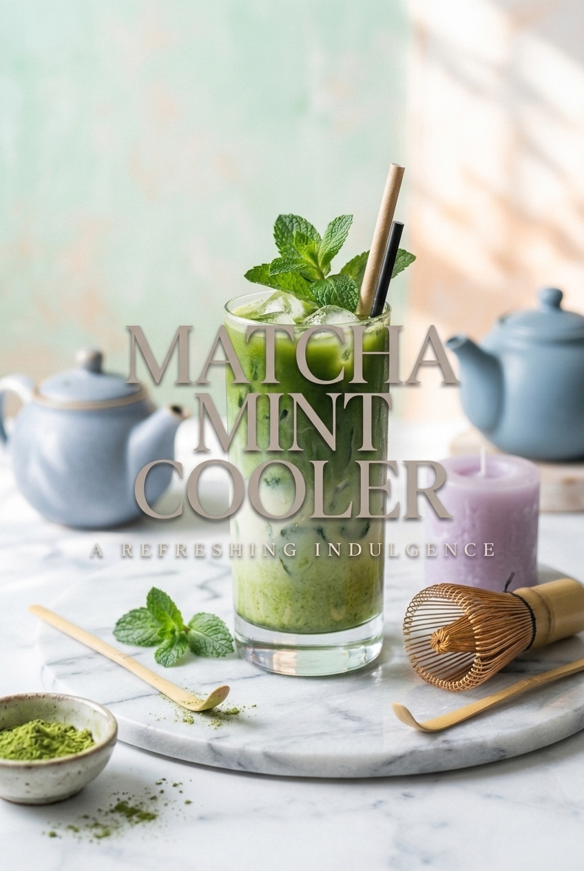 Pastel pin for Matcha Mint Cooler