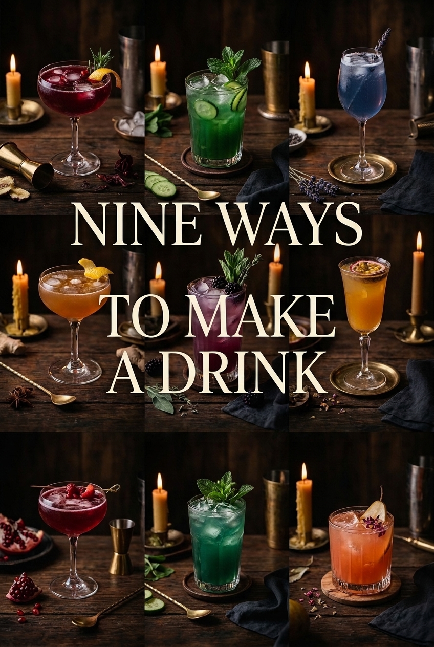 Nine Ways to Make a Drink