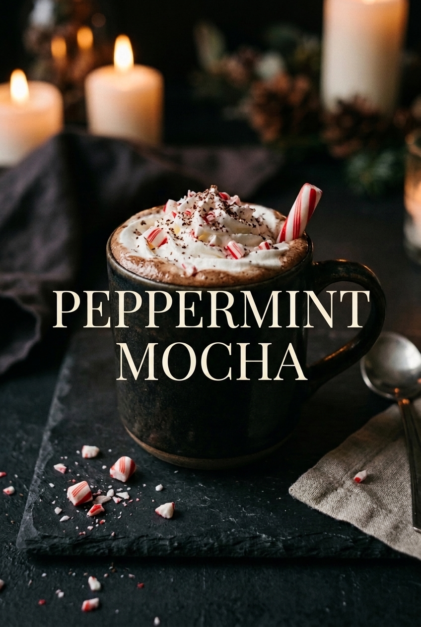 Pinterest pin for Peppermint Mocha