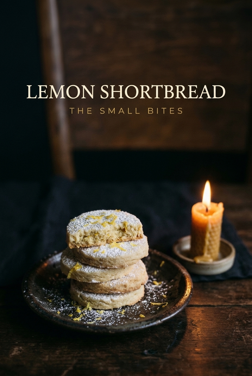 Pinterest pin for Lemon Shortbread Rounds