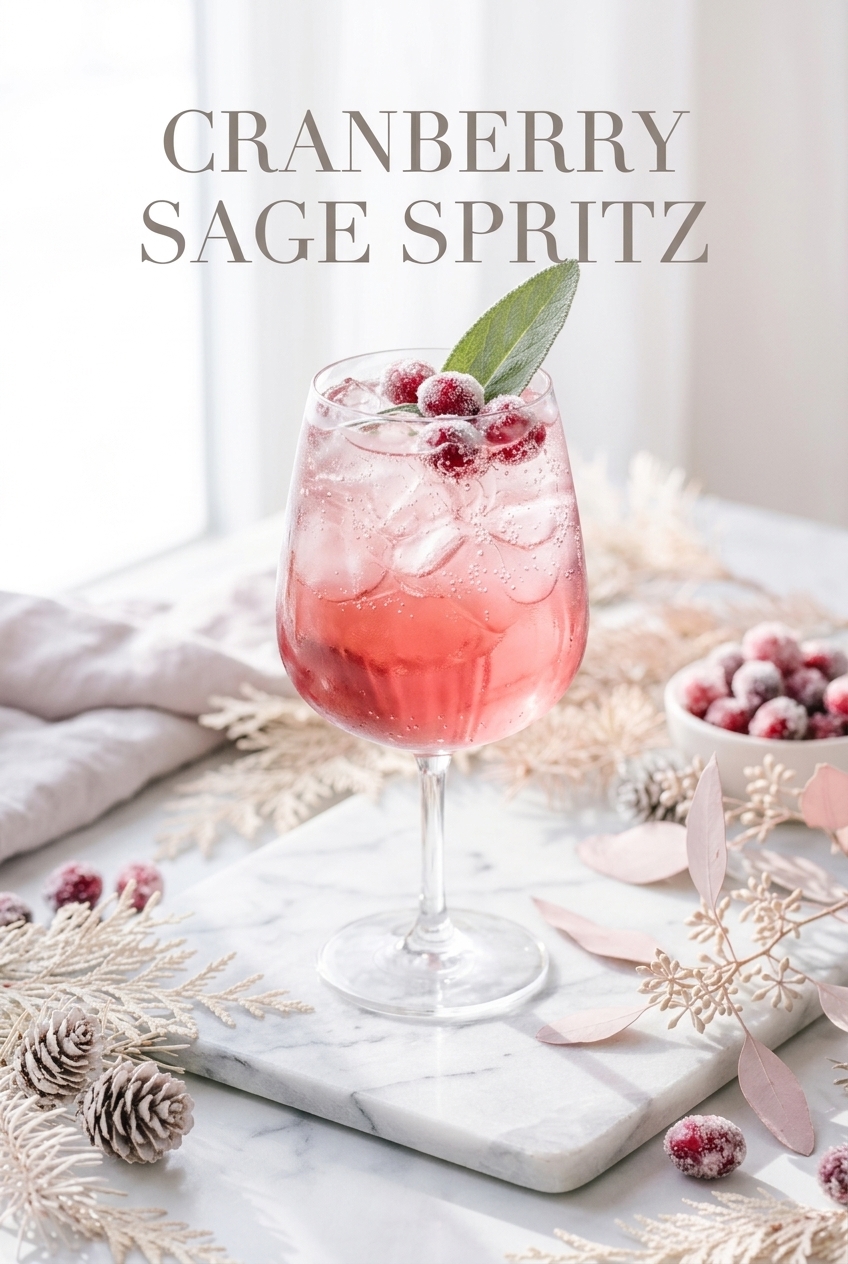 Pastel pin for Cranberry Sage Spritz
