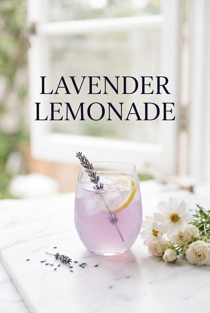Pastel pin for Lavender Lemonade