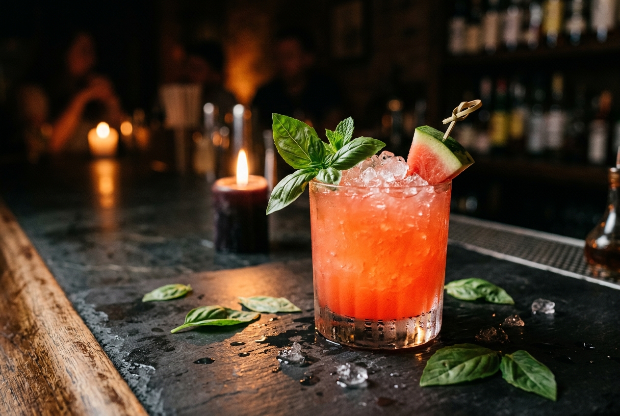 Watermelon Basil Cooler