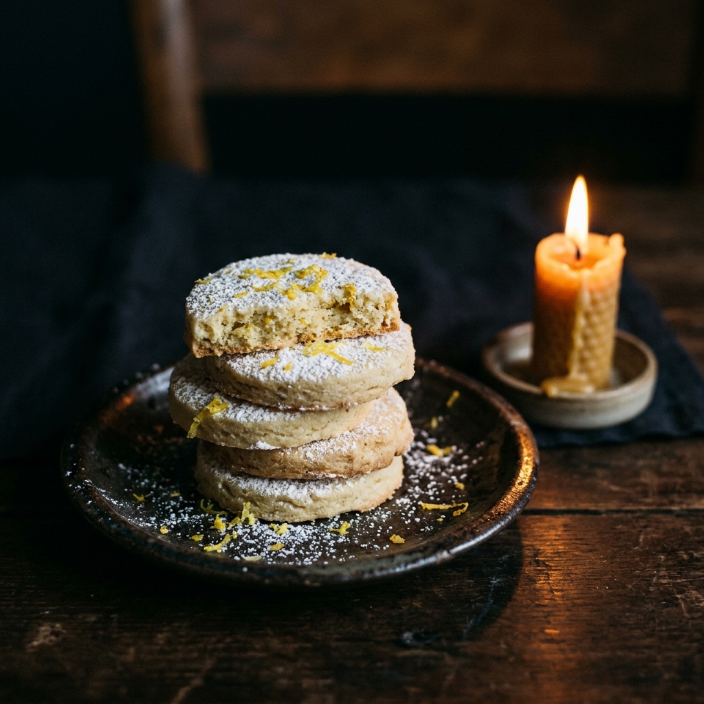Lemon Shortbread Rounds