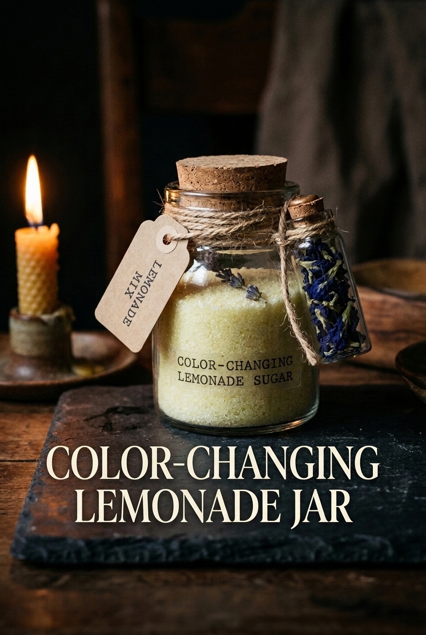 Pinterest pin for The Color-Changing Lemonade Jar