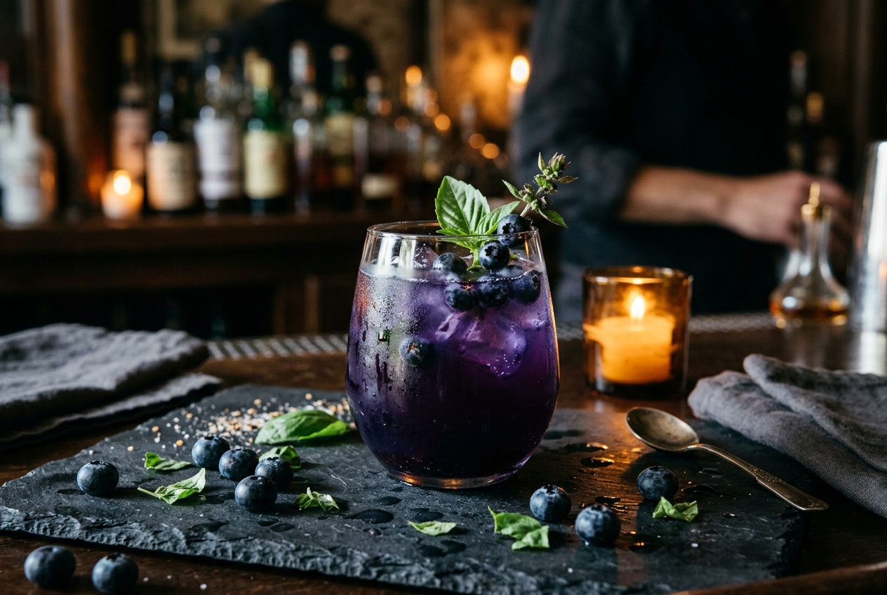 Blueberry Basil Lemonade