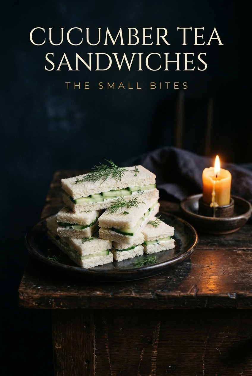 Pinterest pin for Cucumber Tea Sandwiches