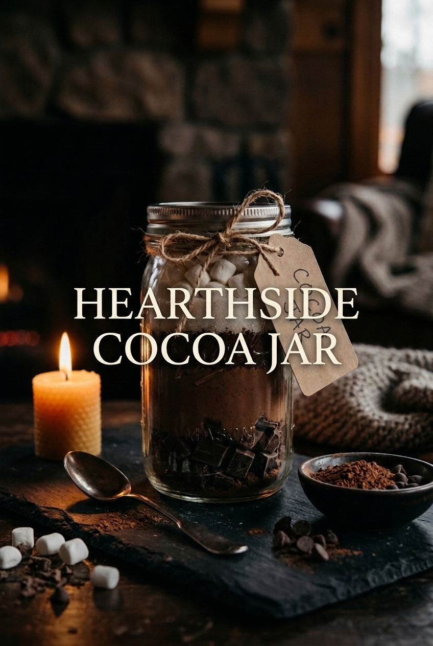 Pinterest pin for The Hearthside Cocoa Jar